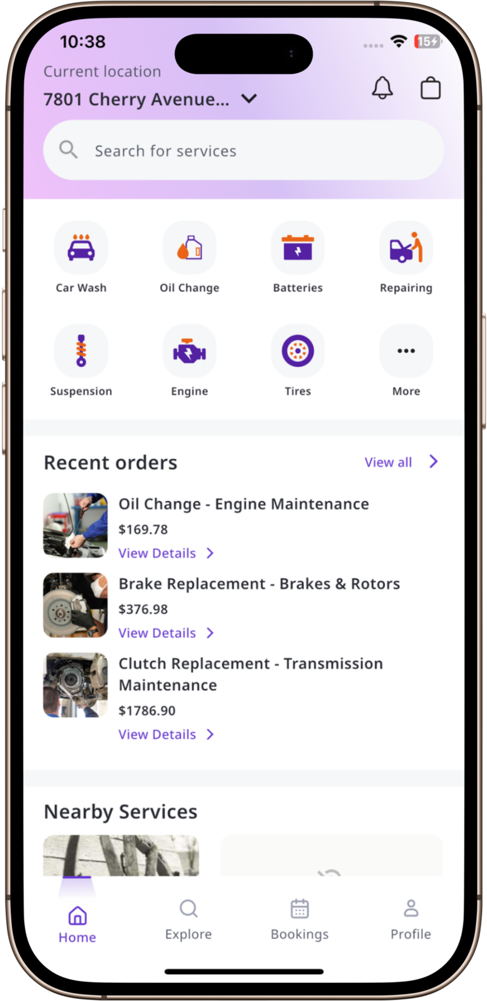 AutoTheory Mobile App Interface