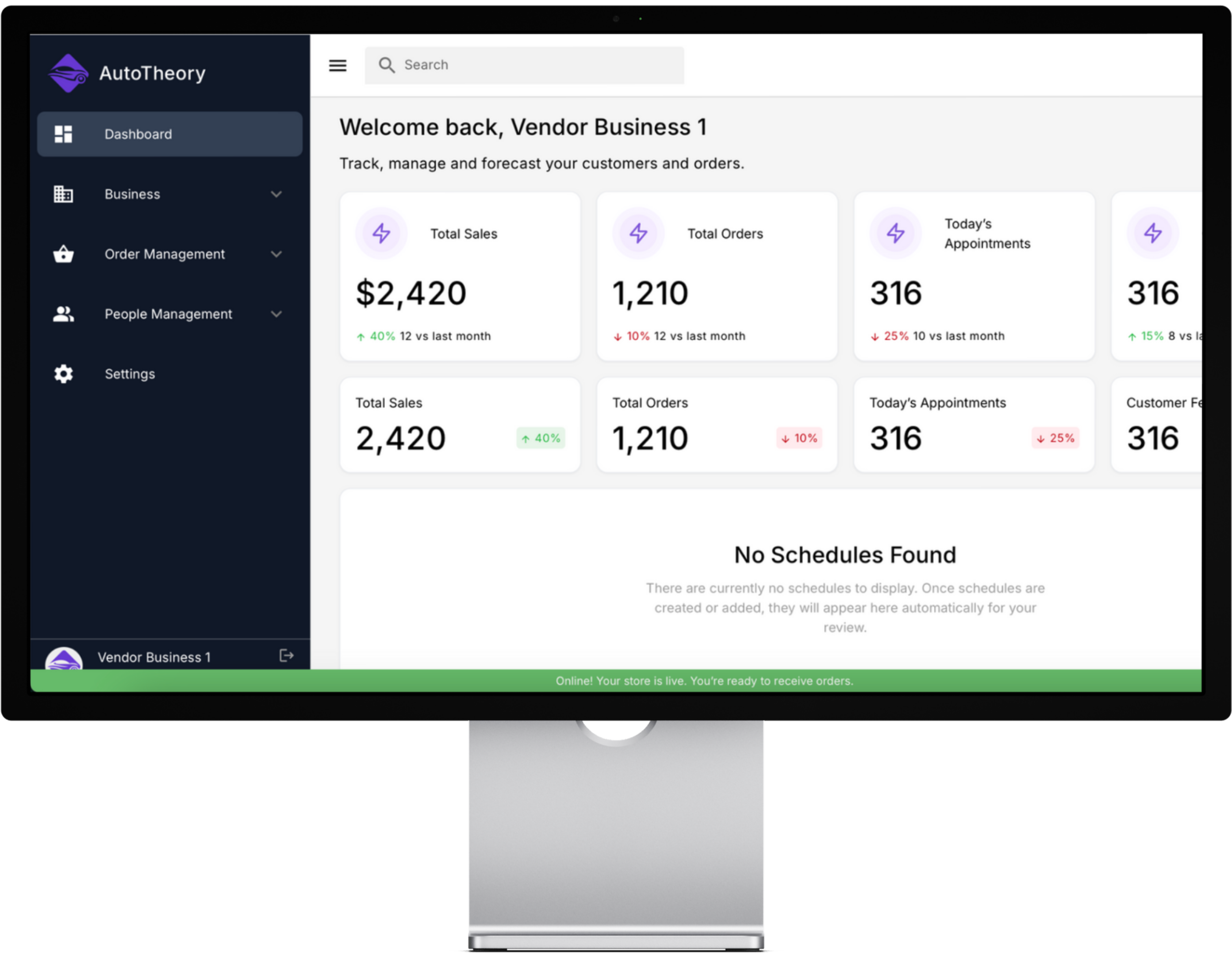 Vendor Dashboard